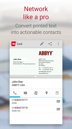 abbyy business card reader for android